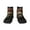 2 Black-2, variant on Classical Rose Crown Skull Pattern Quarter Crew Socks,Toe Seamed Ankle Socks,Cotton Cushioned Breathable Athletic Crew Sports Socks