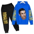thumbnail image 4 of Conjunto deportivo con capucha y leggings estampados de Ronaldo para primavera y otoño de 2024, conjunto de 2 piezas para niños y niñas, ropa para niñas, ropa para bebés, niños y niñas, 4 of 5