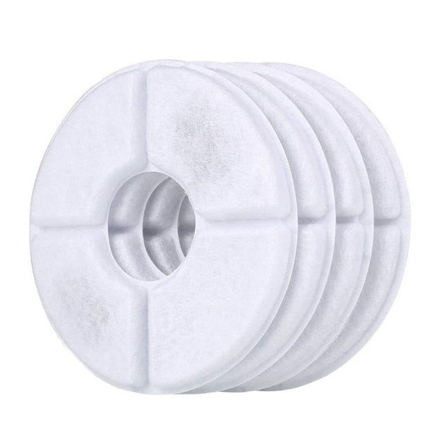 4PCS/Set Cat Water Fountain Relacement Filters Activated Carbon Water Dispenser Filter for Pet Flower Water Fountain