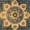 Grand Mandala Symbol, variant on Elephant Stock Grand Mandala Symbol Wall Art - Horizontal Canvas Wall Art - Living Room Wall Decor - Decor Elements Canvas - Gold And Yellow Decor - 12" x 8"