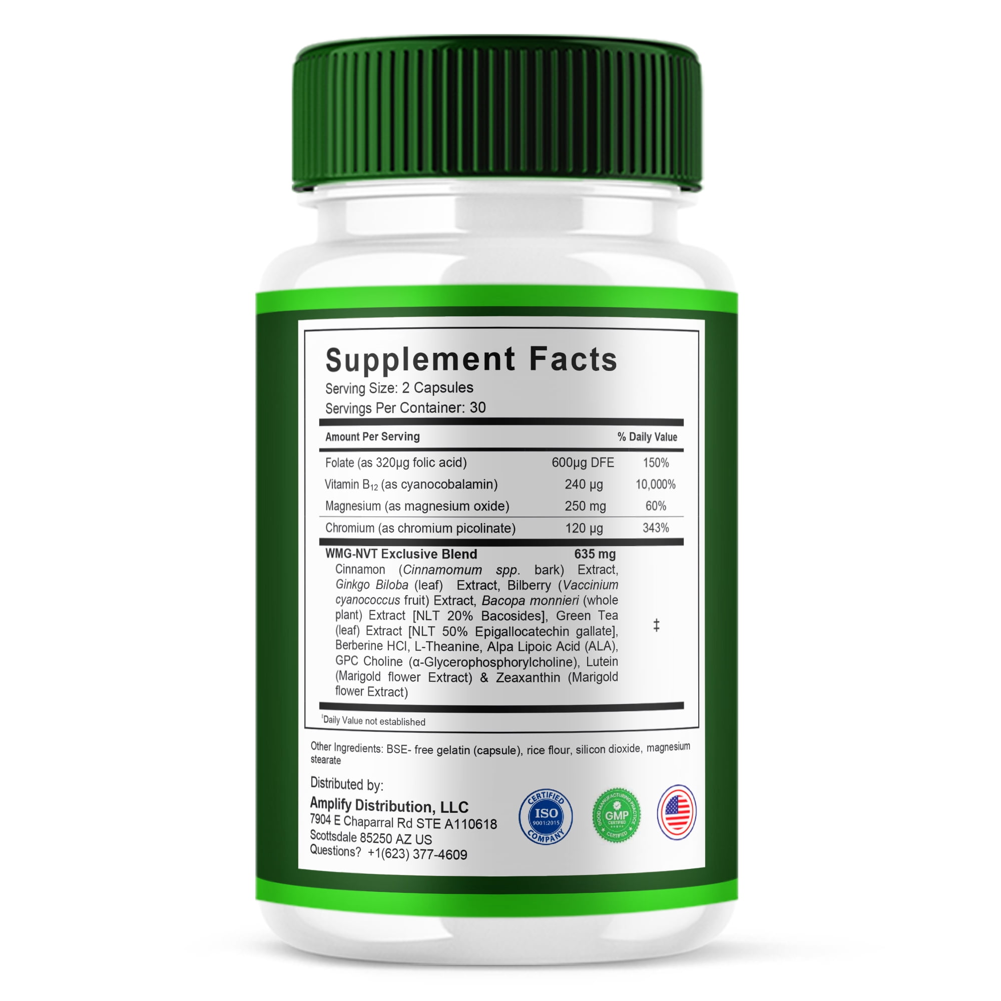 (3 Pack) Brain Mary Advanced Formula, BrainMary Nootropic Support (180 Capsules)