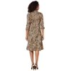 Calvin Klein Animal Print Shirtdress Camel Multi