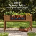 thumbnail image 6 of Best Choice Products 48x24x30in Raised Garden Bed, Elevated Wooden Planter for Yard w/ Foot Caps, Liner - Acorn Brown, 6 of 8