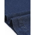 thumbnail image 5 of DARING DIVA Women's Plus Drawstring Hood Casual Denim Vest 3X Dark Blue, 5 of 7