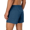 thumbnail image 5 of Jinhomg Cotton Linen Shorts for Men Casual Summer Drawstring Shorts Loose Lightweight Breathable Vacation Beach Shorts with Pockets Dark Blue,S, 5 of 7