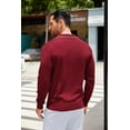 thumbnail image 5 of COOFANDY Knit Polo for Men Long Sleeve Collared Sweater Polo Business Casual Polos with Pocket, 5 of 10