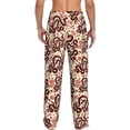 thumbnail image 3 of Goofa Snake Printed Soft Pajama Pants for Men, Wide Leg Comfy Casual Lounge Yoga Pants-Large, 3 of 9