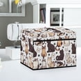 thumbnail image 5 of HELLHERO Cat Paw Print Sewing Machine Dust Cover with Storage Pocket and Carrying Handle Universal Washable Fabric Home Indoor, 5 of 8