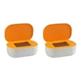 thumbnail image 4 of relayinert Stylish Desktop Countertop Mask Dispenser Storage Box with Lid Spacious Holder Plastic Baby Yellow 21x14x7.8cm 2Set, 4 of 6