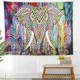 thumbnail image 1 of Tapiz de pared con diseño de elefante psicodélico, microtela, 150 x 130 cm, 1 of 1