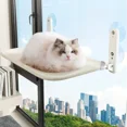 thumbnail image 2 of 1 hamaca plegable para gatos con ventana de tela transpirable y capacidad para 10 kg, accesorios para arena para gatos, 2 of 5