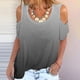 thumbnail image 2 of Elegante mujer cuello redondo impresión manga corta camiseta blusa Tops sudadera OAVQHLG3B Store lin121212, 2 of 5