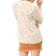 thumbnail image 3 of INSPIRAR CHIC Camisas de Manga Larga de los Años 50 para Mujeres con Estampado de Corazones y Lunares L Beige, 3 of 7