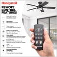 thumbnail image 4 of Honeywell Radstock 52" Ceiling Fan w/ Remote, & Reversible Blades, Matte Black, 4 of 7