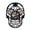 Without LED, variant on Sugar Skull Vinyl Record Wall Clock Dia De Los Muertos Day of the Dead Wall Clock Mexican Candy Skull Vinyl Vinyl Record Clock With LED