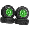 thumbnail image 4 of 4 Pcs RC Wheels and Tires RC Truck Tires Replacement 14211 RC Parts DIY Modification Set Alloy for Model Enthusiasts, 4 of 7