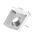 thumbnail image 2 of Luxshiny 30Pcs Aluminum Extrusion Profile Connector T Nuts For Machinists Carbon Steel Silver, 2 of 6