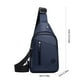 thumbnail image 3 of Sling Bag for Men Women | Crossbody Shoulder Bag with Headphone Hole | Waterproof Lightweight Design | Large Capacity 30x18x5cm | Hiking Travel Outdoor Camping Business | 1 Pack | Blue Gray, 3 of 6