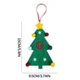 thumbnail image 2 of Fiudx Ofertas de la semana 2024 Nuevas decoraciones para árboles de Navidad Mini árbol de Navidad Bordado Letra inglesa Colgante navideño Pequeño colgante, 2 of 2