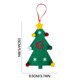 thumbnail image 2 of XWSHYW Decoraciones Navideñas 2024 Nuevas Decoraciones para Árboles de Navidad Mini Árbol de Navidad Bordado Letra Inglesa Colgante Navideño Pequeño Colgante, 2 of 2