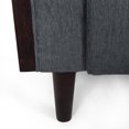 thumbnail image 4 of Noble House Penman Fabric Tufted 3 Seater Sofa, Charcoal and Brown, 4 of 7