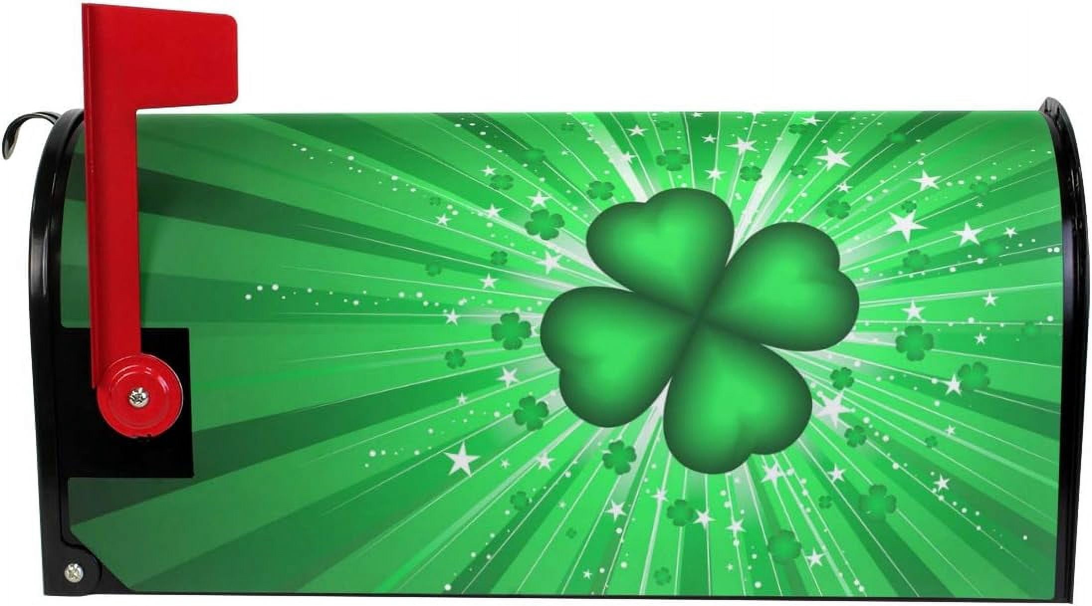 St Patricks Day Magnetic Mailbox Cover Oversized for Garden Yard Outdoor Decorations-25.5" x20.8