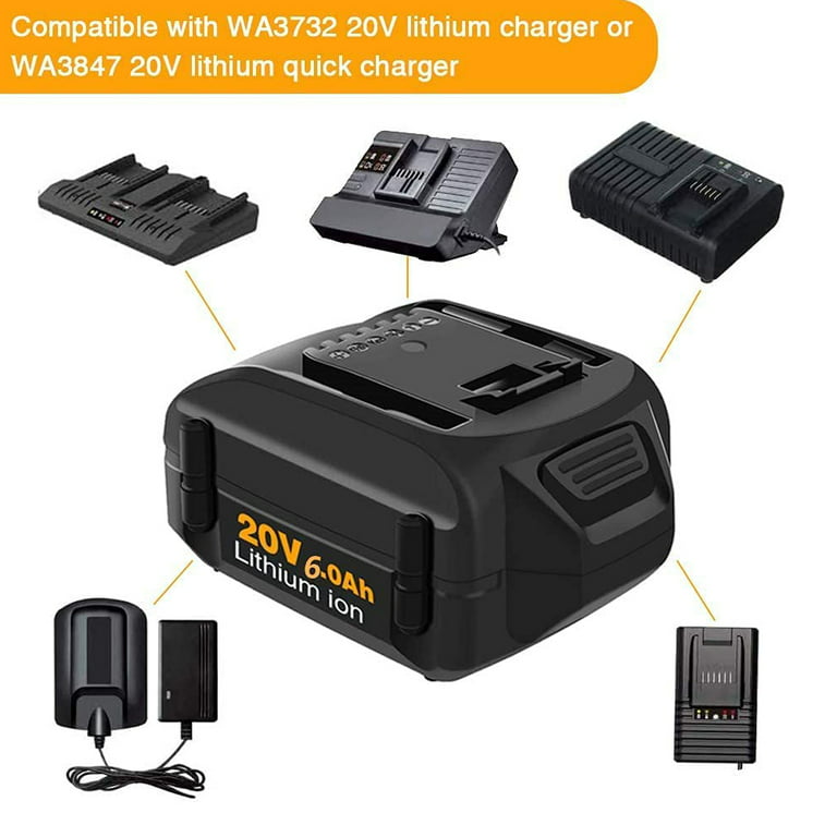 Pro-Series LICBKIT20 20V Grey & Black Lithium Ion Rechargeable Battery & Quick Charger