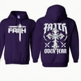 thumbnail image 4 of Faith Over Fear Hoodie – Christian Streetwear Hoodie with Metallic Cross Graphic, Bold Inspirational Religious Pullover for Believers, 4 of 6