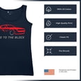 thumbnail image 6 of Bad To The Block Muscle Car Women's Tank Top Street Racer American RT V8 Octane Power Perfomance Racing Coupe, 6 of 7