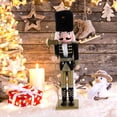 thumbnail image 6 of PAMINGONO 1Pcs Traditional Nutcracker Puppet Figure in Black Wood for Christmas present, 6 of 8