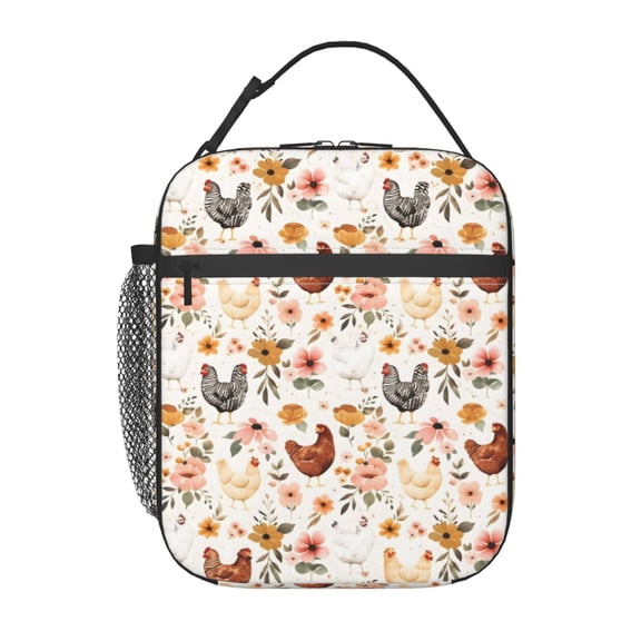 Cute Chicken Animals Lovers Lunch boxs Portable Thermal Lunch Bags