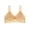Khaki, variant on Womens Bras Solid Solid Fixed Cup Tank Seamless Open Back Wireless Push Up Brassiere for Daily Wear