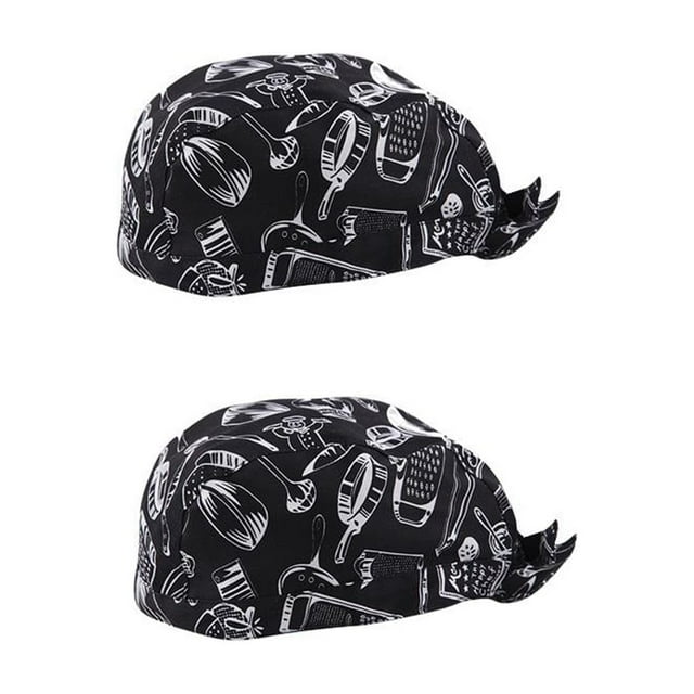 Gorro de Cocinero Cinta Tapa Turbante Chefs Sombrero Gorro de Cocina
