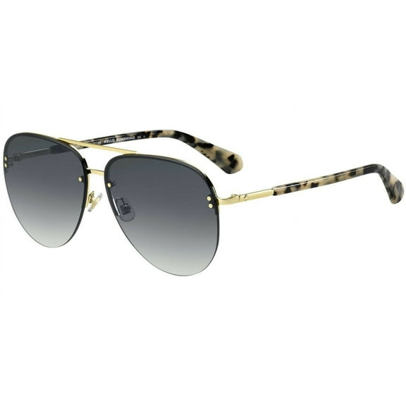Kate Spade Jakayla Women's Gold-Tone Semi-Rimless Aviator Sunglasses 0AHF 9O