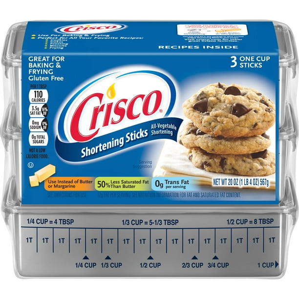 Crisco Baking Sticks AllVegetable Shortening, 20Ounce