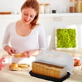 thumbnail image 2 of SIGNORA WARE Bread Box Airtight Container for Bread & Baked Goods, Black, 2 of 4