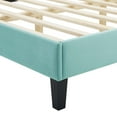thumbnail image 6 of Tufted Platform Bed Frame, Queen Size, Velvet, Blue, Modern Contemporary Urban Design, Bedroom Master Guest Suite, 6 of 10