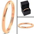 thumbnail image 5 of Charming Jewelers Tungsten Wedding Band Ring 2mm for Men Women Comfort Fit 18K Rose Gold Plated Dome Round Polished Lifetime Guarantee Size 7, 5 of 5