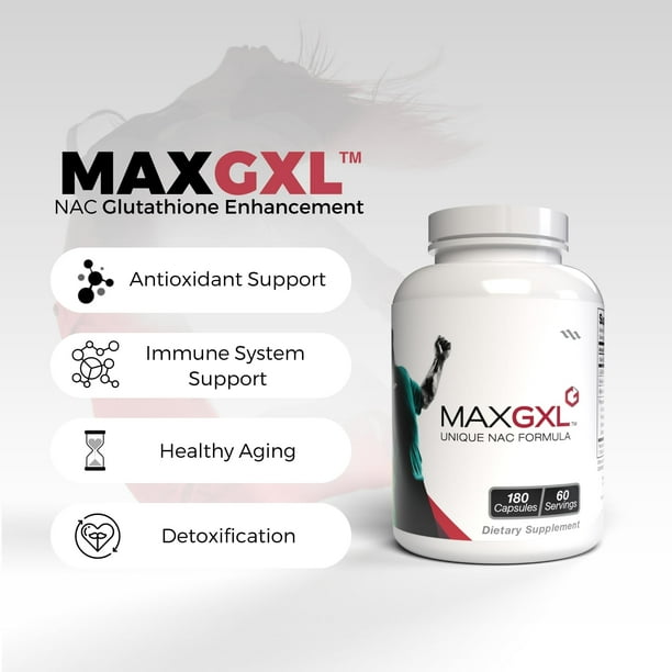 Suplemento Max GXL NAC Formula 180 cápsulas 60 porciones
