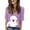 Purple, variant on Lkhaha Womens T Shirts Casual Loose Crew Neck Short Sleeve Relaxed Basic Fashion Clothes 2026 Black L