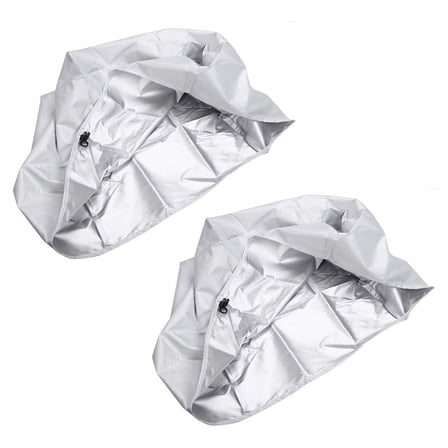 2X 56X61X64cm Boat Seat Cover Dust Waterproof Seat Cover Elastic Closure Outdoor Yacht Ship Lift Rotate Chair Cover,2 x Boat Seat Cover,silver