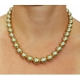 thumbnail image 2 of 14K Gold 10-12mm Golden South Sea Cultured Pearl Necklace - AAAA Quality, 17" Princess Length, 2 of 7