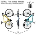 thumbnail image 4 of 2 PACK Swivel Bike Wall Mount Bike Rack Garage with Tire Tray Vertical Bike Storage Rack Bike Bike Rack Hook for Garage, 4 of 7