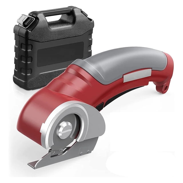 2000mAh Portable Cordless Electric Round Scissors Electric Scissors Shear Cloth Cutter Fabric Cutting Machine Kit Cutting Tool
