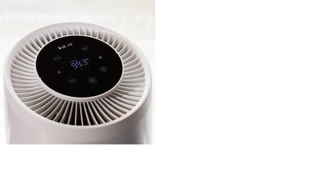 Instant Pot HEPA Quiet Air Purifier with Plasma Ion Technology for Rooms up to 1,940 sqft, Removes 99% of Dust, Smoke, Odors, Pollen & Pet Hair, for Bedrooms, Offices, & More, Pearl