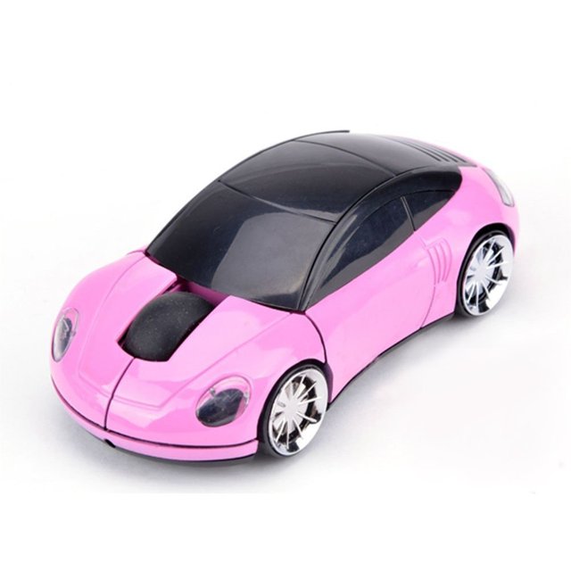 Mouse Gamer Leeko 3D Inalámbrico USB para PC -Rosa