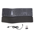 thumbnail image 2 of Wireless Computer Keyboard, Comfortable Ergonomic Keyboard Rechargeable  for Computer Laptop, 2 of 7