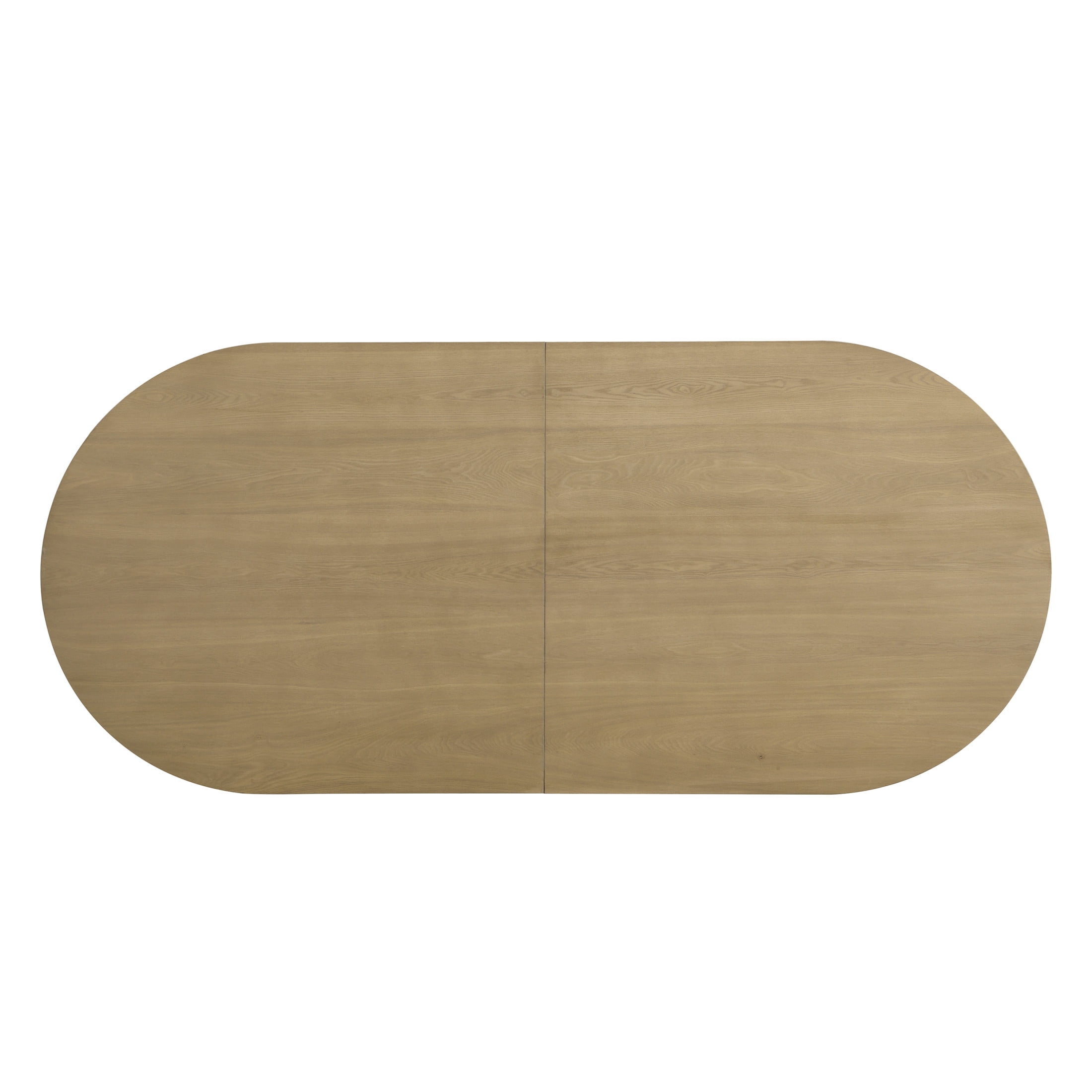 Christopher Knight Home 88" Modern Oval Dining Table with Fluted Double Cylinder Base, Light Ash