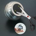 thumbnail image 2 of Spinning Toy Home Desktop Aluminum Gyroscope Ball Party Detachable Rotating Toy, Silver, 45x39mm, 2 of 9