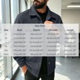 thumbnail image 3 of Riecok Cargo Jacket Men Long Sleeve Button down Coats Lapel Collar Jackets Casual Fall Outerwear with Pocket XL, 3 of 8
